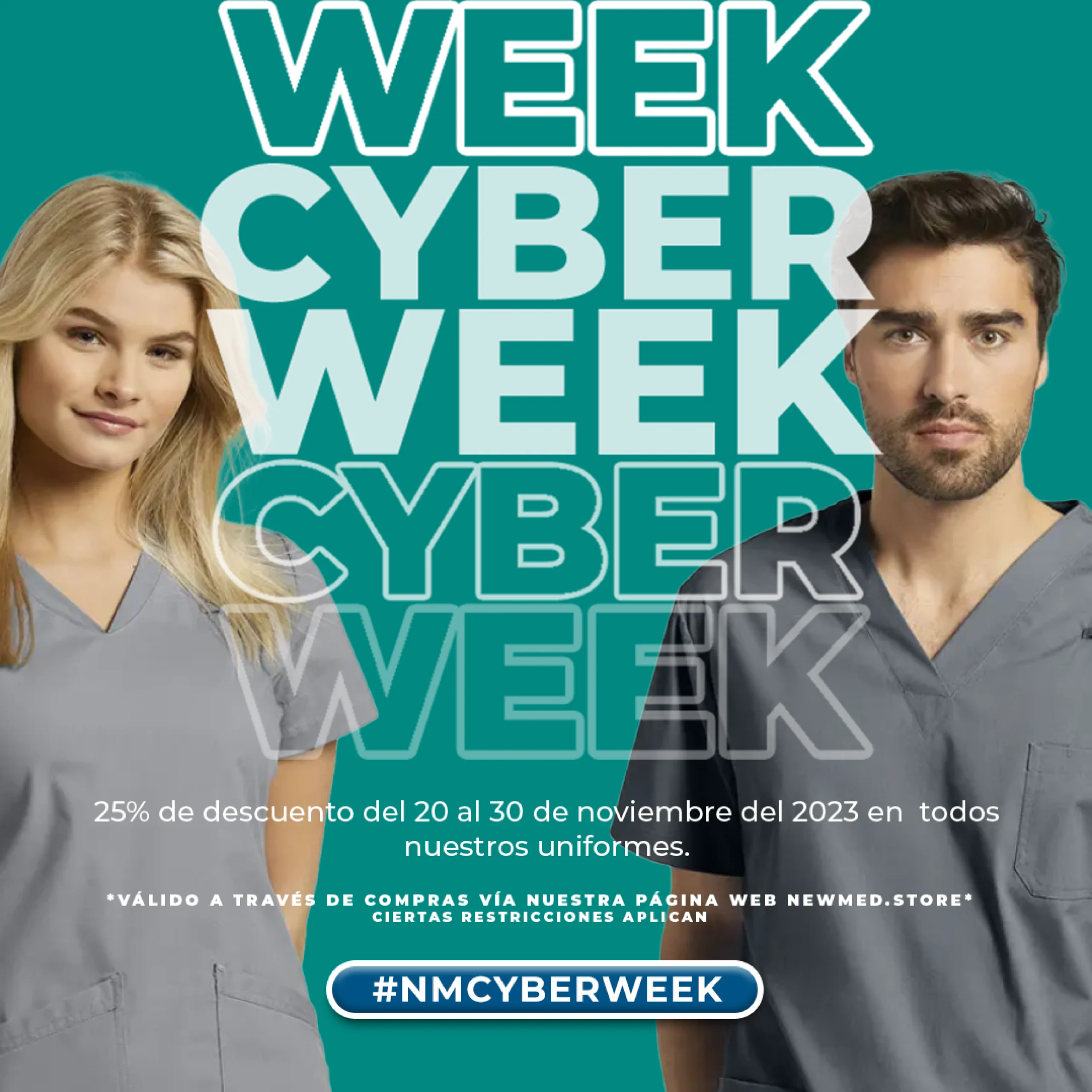 Cyberweek 2023, 25% OFF oferta especial en uniformes | NewMed.store